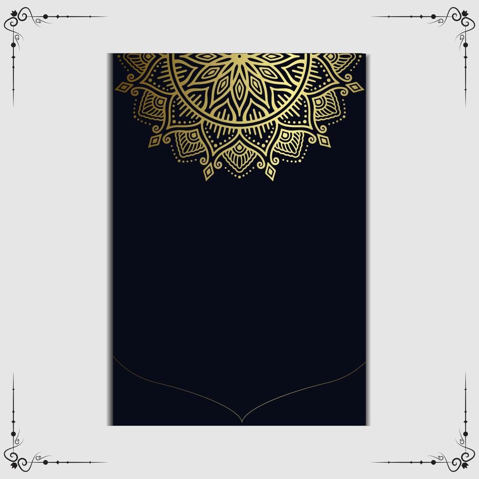 abstracte luxe mandala gouden arabesk Oost-stijl vector