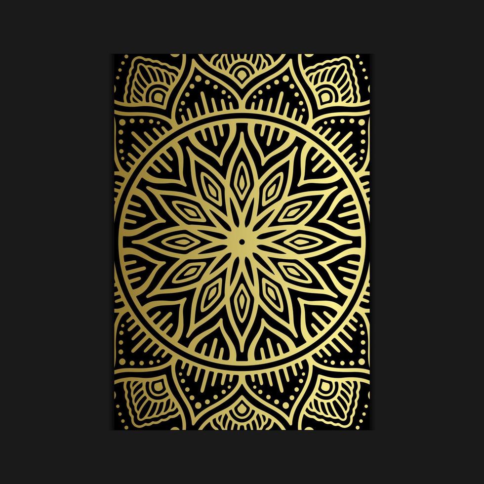 abstracte luxe mandala gouden arabesk Oost-stijl vector