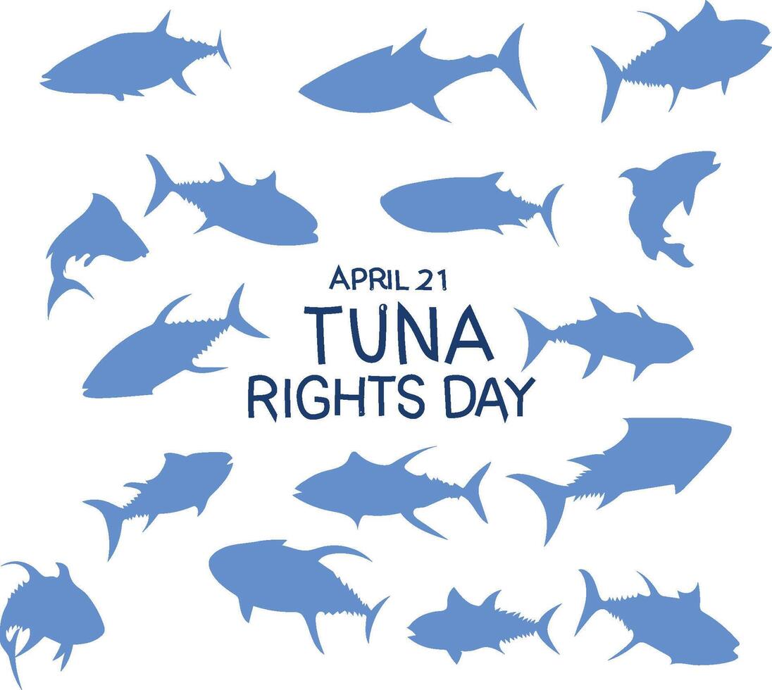tonijn rechten dag vector