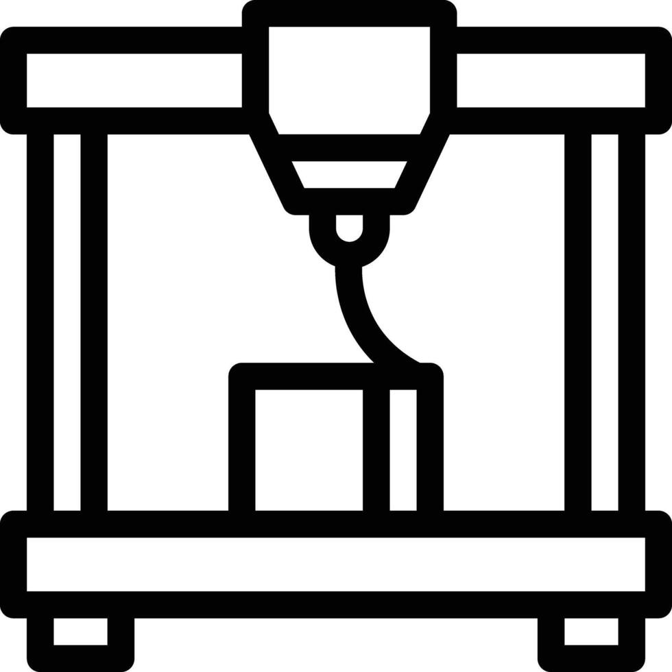 3D-printer vector pictogram