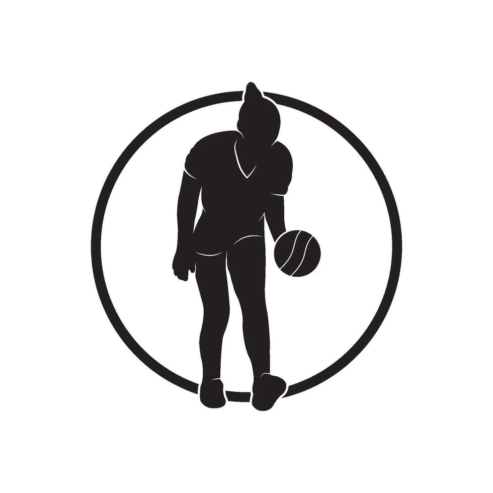 silhouet volleyballer springen op een witte achtergrond. vectorillustratie. vector