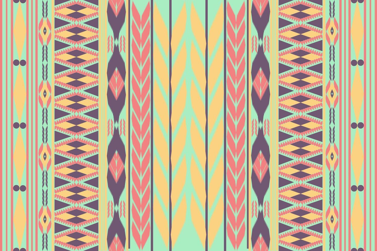 naadloos patroon met vormen meetkundig etnisch oosters ikat patroon traditioneel ontwerp voor achtergrond,tapijt,behang,kleding,inwikkeling,batik,stof illustratie.borduurwerk stijl. vector