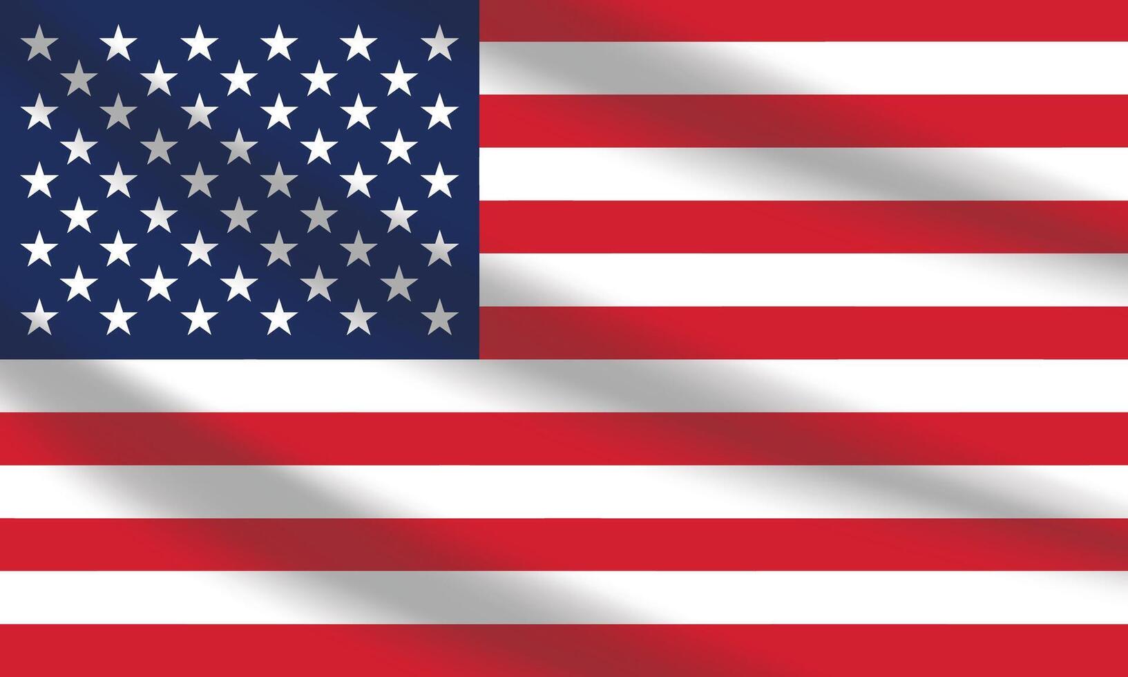 vlak illustratie van de Verenigde staten vlag. Verenigde staten nationaal vlag ontwerp. Verenigde staten Golf vlag. vector
