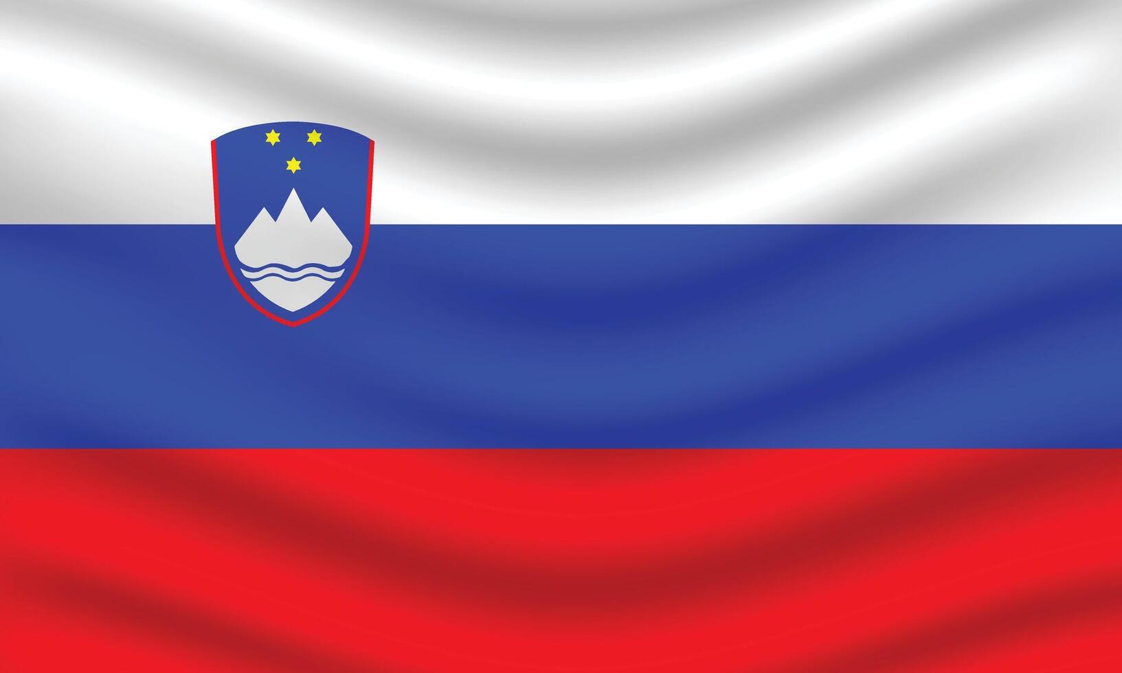 vlak illustratie van Slovenië nationaal vlag. Slovenië vlag ontwerp. Slovenië Golf vlag. vector