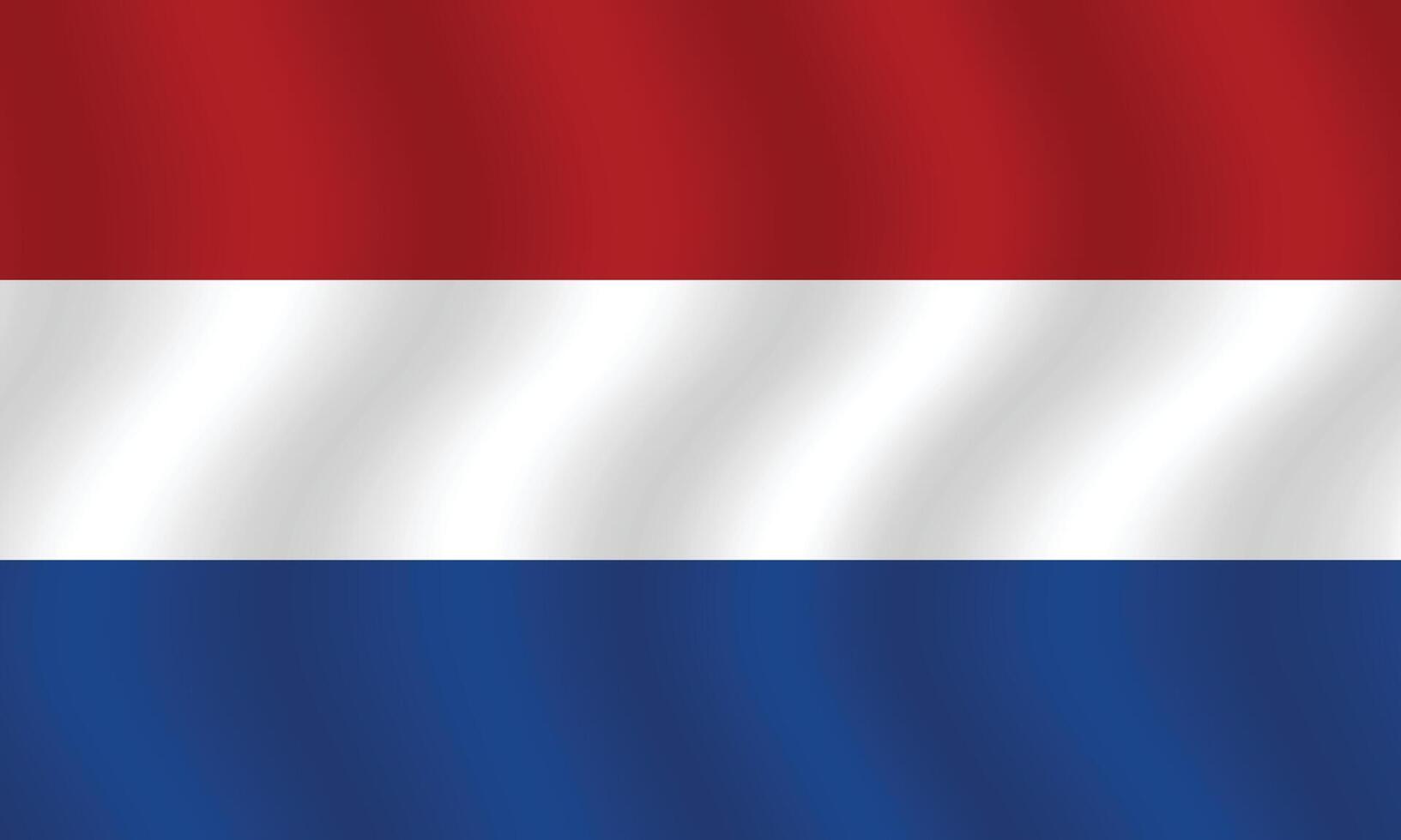 vlak illustratie van de Nederland nationaal vlag. Nederland vlag ontwerp. Nederland Golf vlag. vector