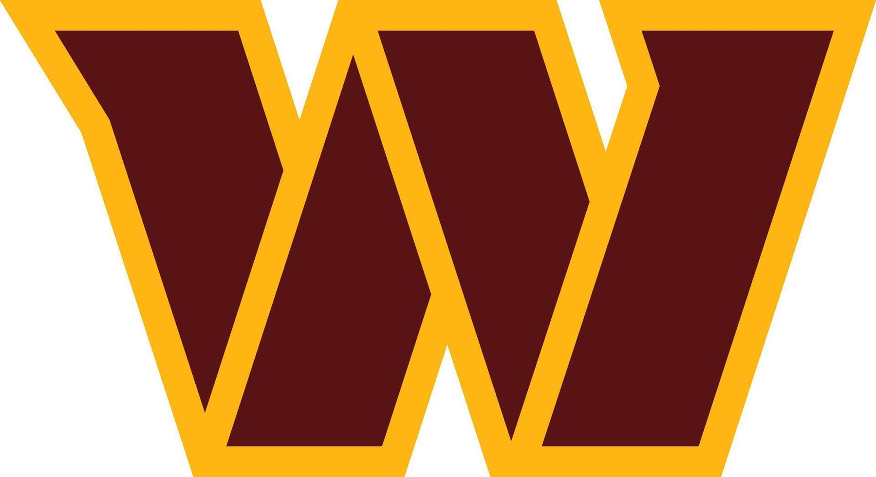 de logo van de Washington commandanten Amerikaans Amerikaans voetbal team van de nationaal Amerikaans voetbal liga vector