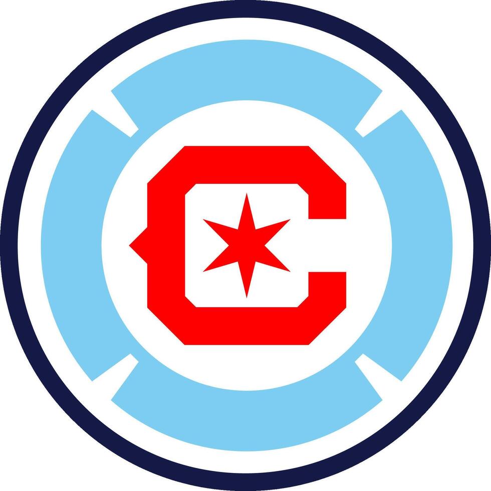 logo van de chicago brand majoor liga voetbal Amerikaans voetbal team vector