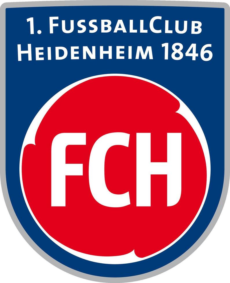 logo van de heidenheim 1846 bundesliga Amerikaans voetbal team vector