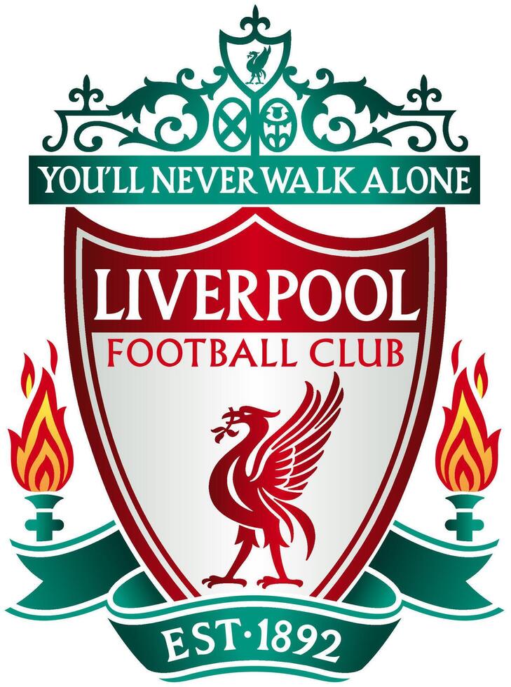 de logo van de Liverpool Amerikaans voetbal club van de Engels premier liga vector
