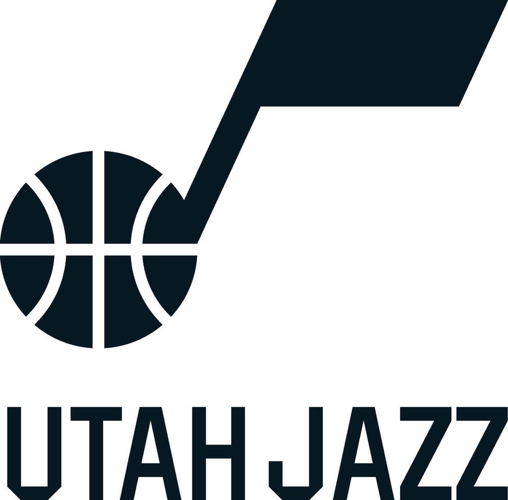 logo van de Utah jazz- basketbal team vector