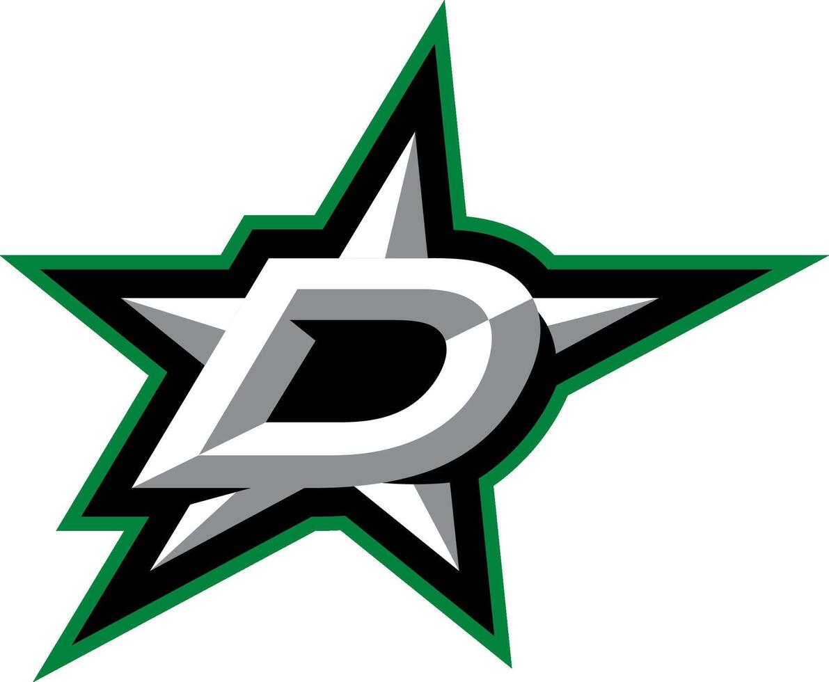 logo van de Dallas sterren nationaal hockey liga team vector