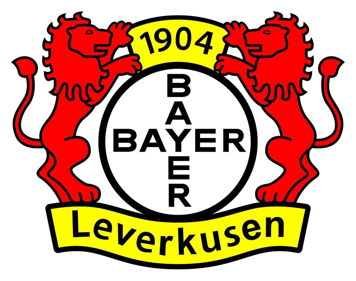 logo van de Bayer leverkusen bundesliga Amerikaans voetbal team vector