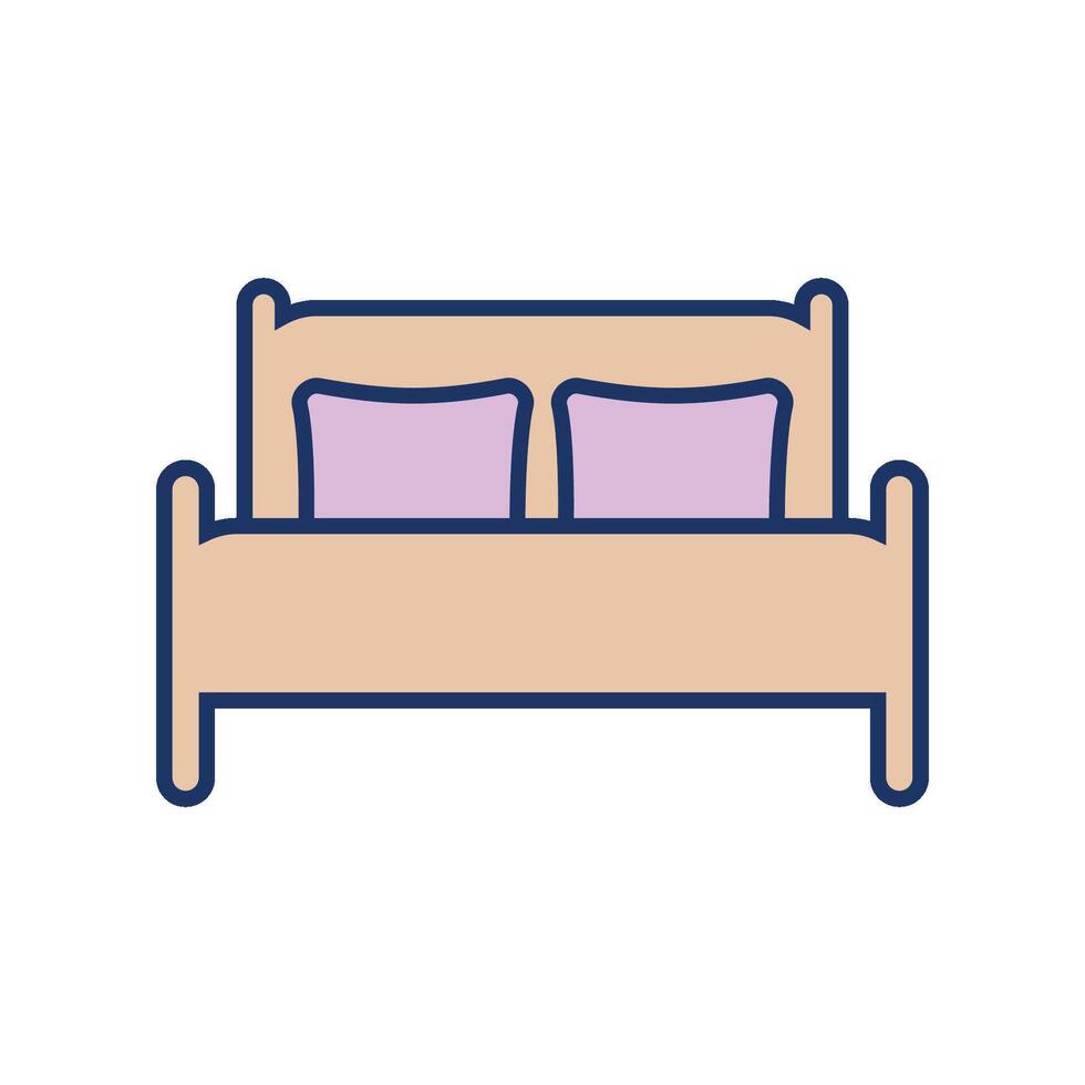 bed icoon vector sjabloon illustratie ontwerp