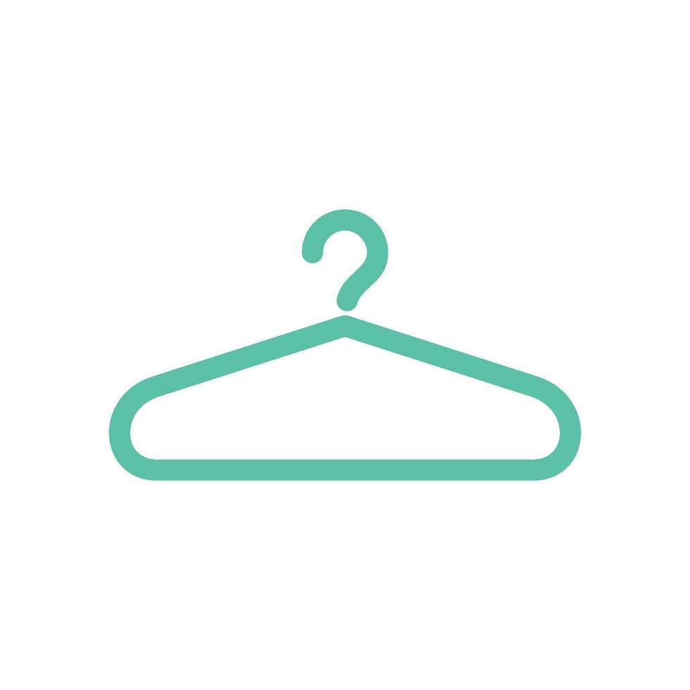 kleding hanger icoon vector sjabloon illustratie ontwerp