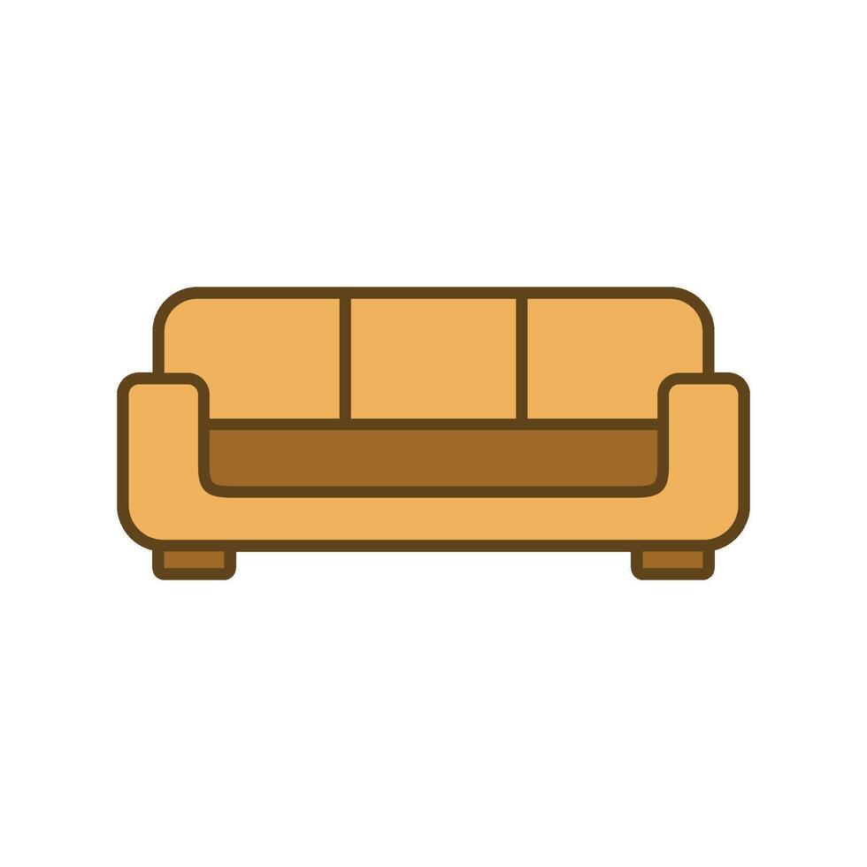 sofa bankstel icoon vector sjabloon illustratie ontwerp