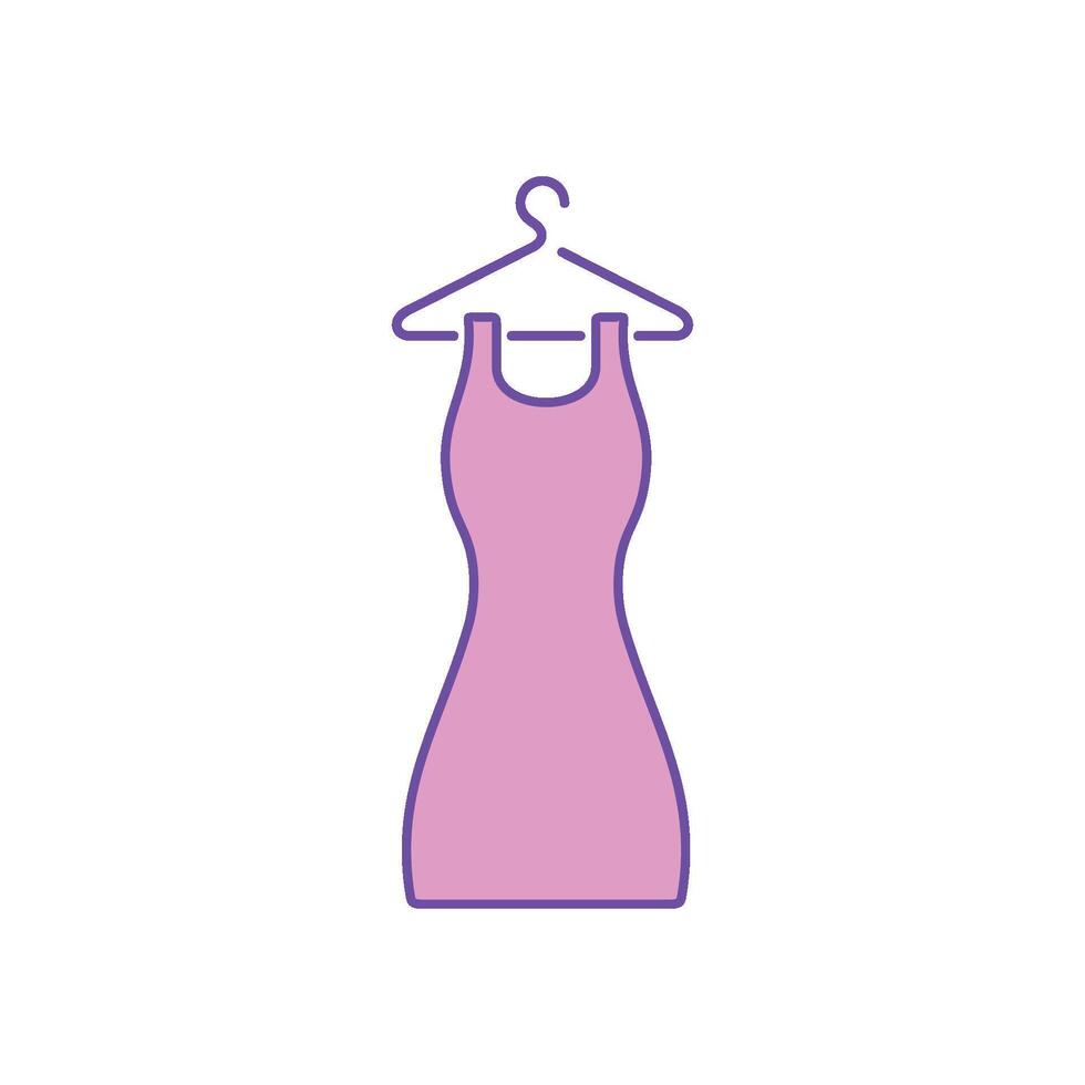 jurk kleding icoon vector sjabloon illustratie ontwerp