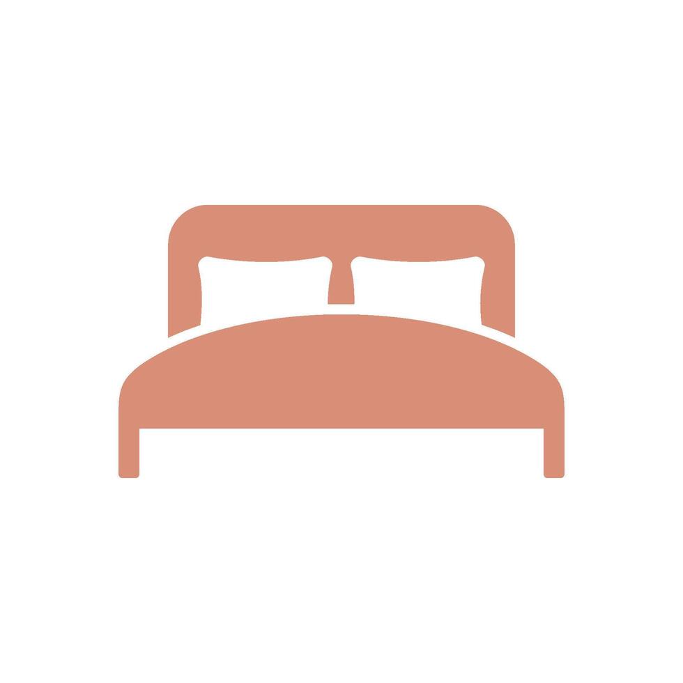 bed icoon vector sjabloon illustratie ontwerp