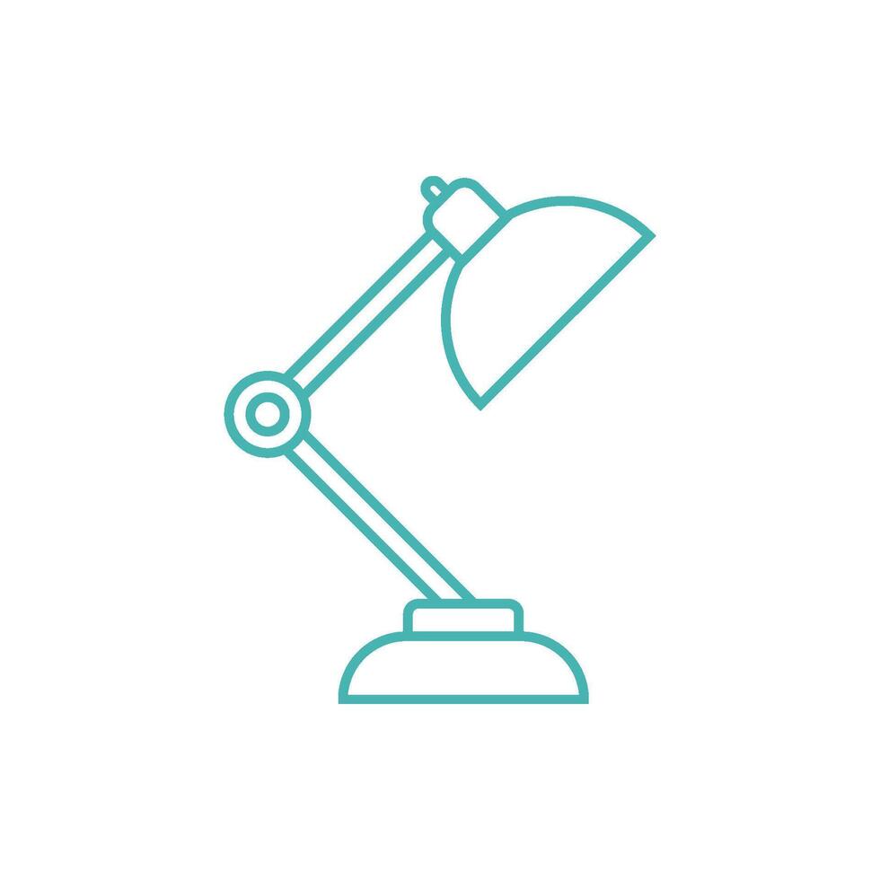 bureaublad lamp icoon vector sjabloon illustratie ontwerp