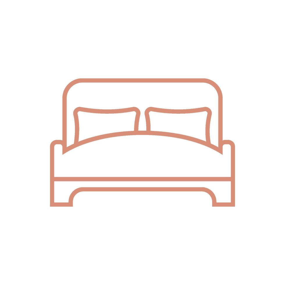 bed icoon vector sjabloon illustratie ontwerp