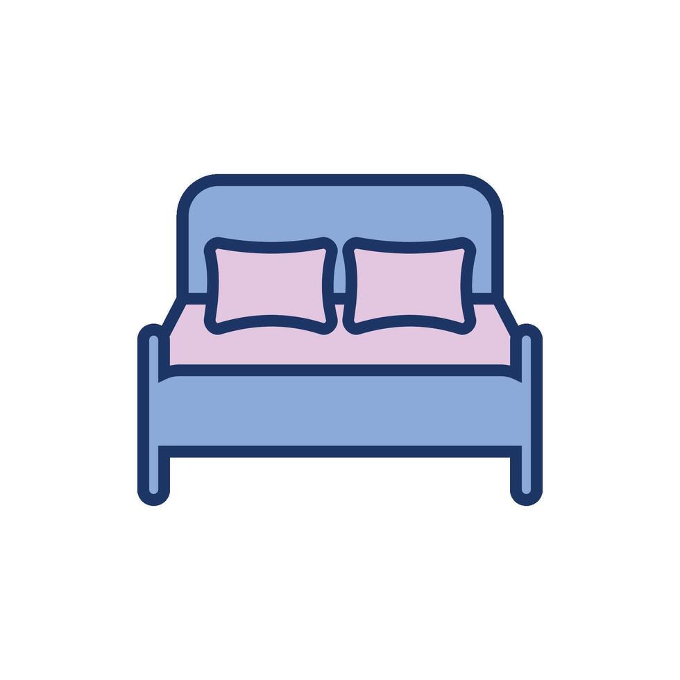 bed icoon vector sjabloon illustratie ontwerp