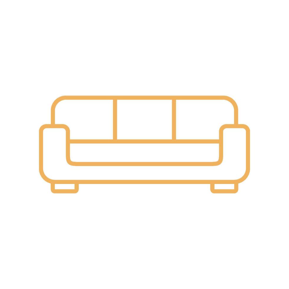 sofa bankstel icoon vector sjabloon illustratie ontwerp