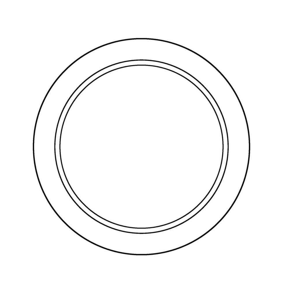 circulaire ronde kader logo vector