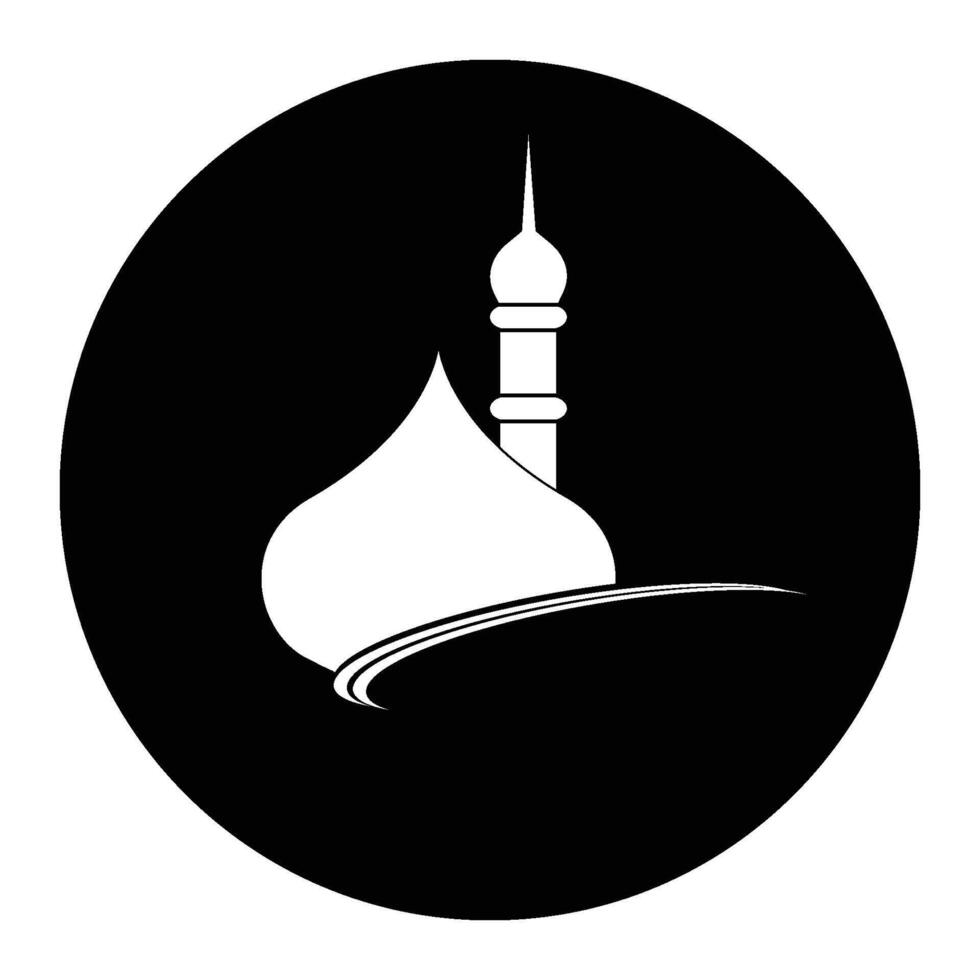 moskee logo icoon vector