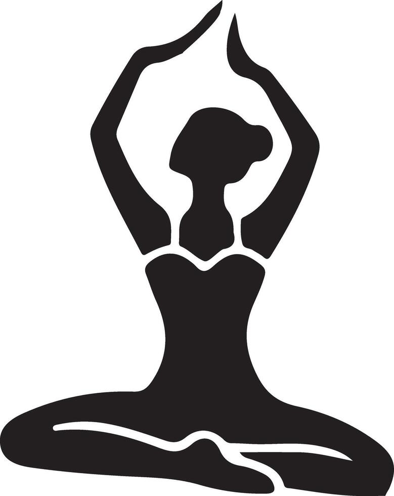 minimaal ballerina vector icoon in vlak stijl zwart kleur silhouet, wit achtergrond 14