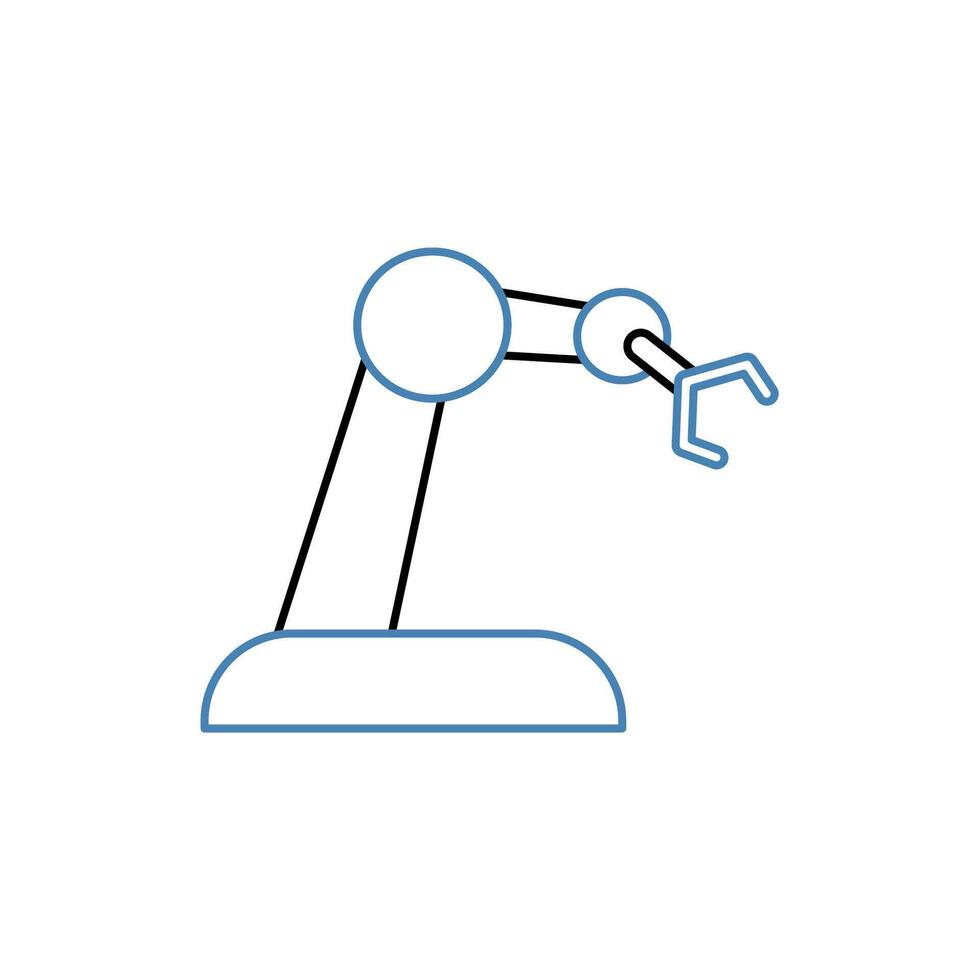 robotica concept lijn icoon. gemakkelijk element illustratie. robotica concept schets symbool ontwerp. vector