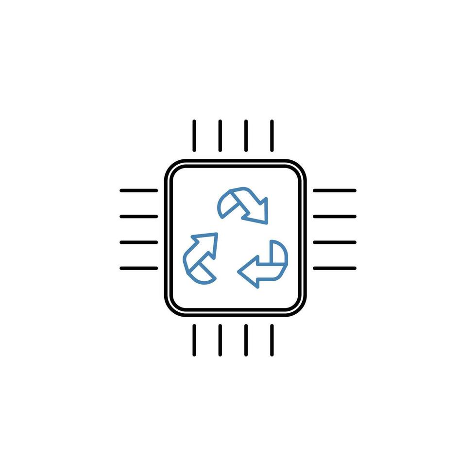 elektronisch concept lijn icoon. gemakkelijk element illustratie. elektronisch concept schets symbool ontwerp. vector