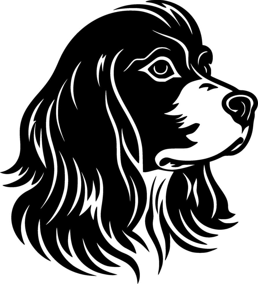 hond, zwart en wit vector illustratie
