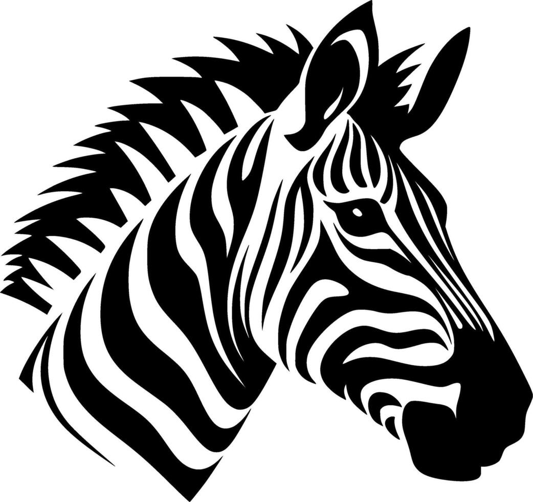zebra - hoog kwaliteit vector logo - vector illustratie ideaal voor t-shirt grafisch