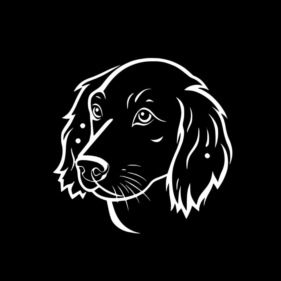 hond, zwart en wit vector illustratie