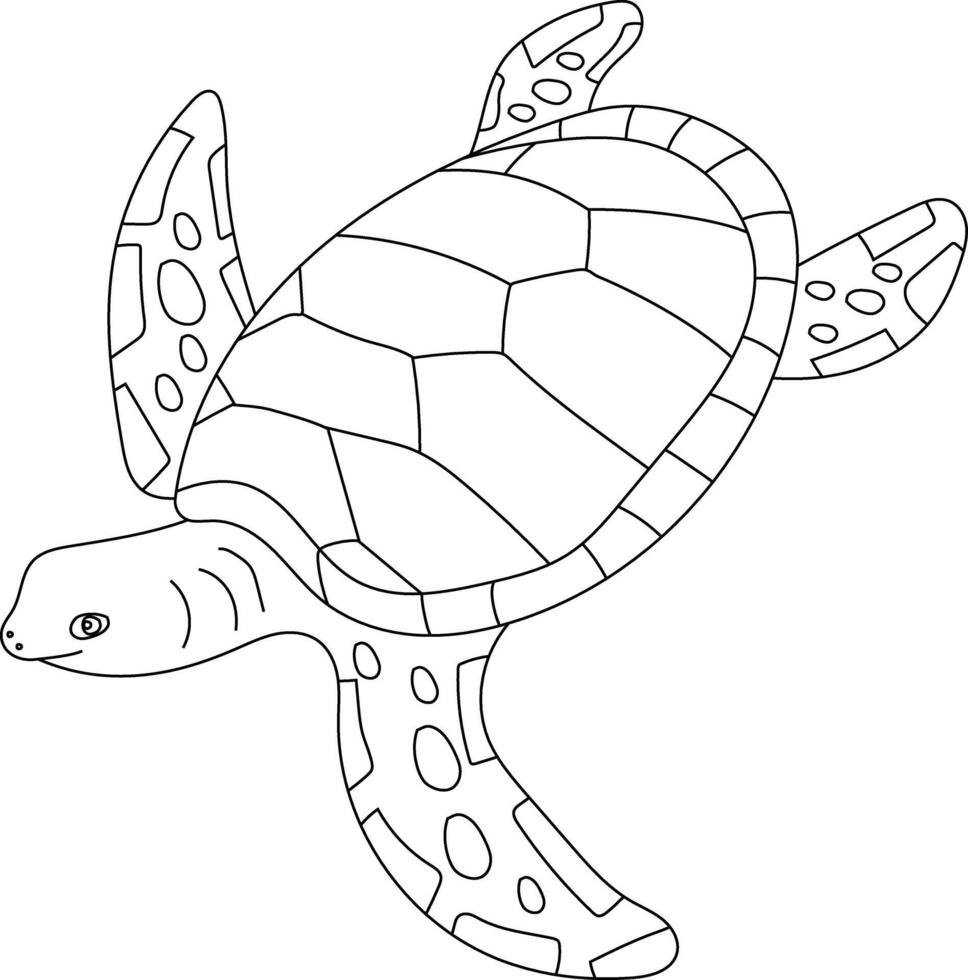 schets zee schildpad clip art vector