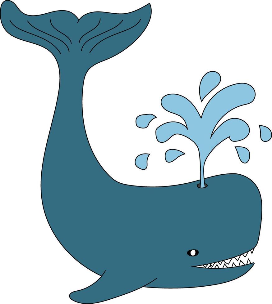 kleurrijk walvis clip art voor geliefden van zee dieren vector