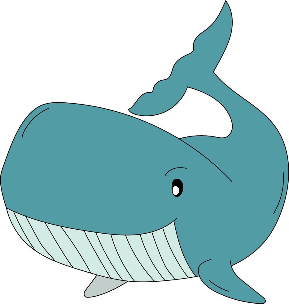 kleurrijk walvis clip art voor geliefden van zee dieren vector