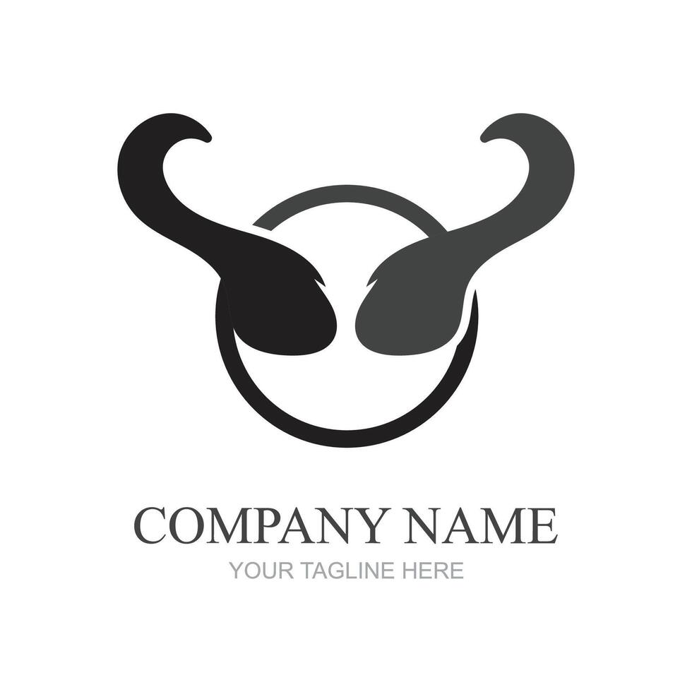 gemakkelijk dier toeter logo ontwerp vector illustratie