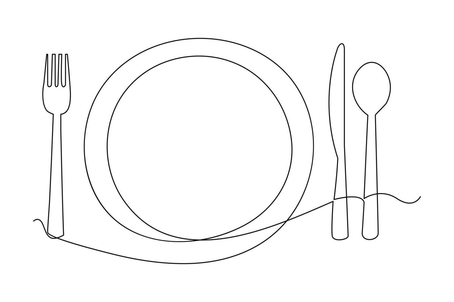 een doorlopend een lijn hand- getrokken bord, schets vector illustratie geïsoleerd Aan wit achtergrond. schets vector illustratie
