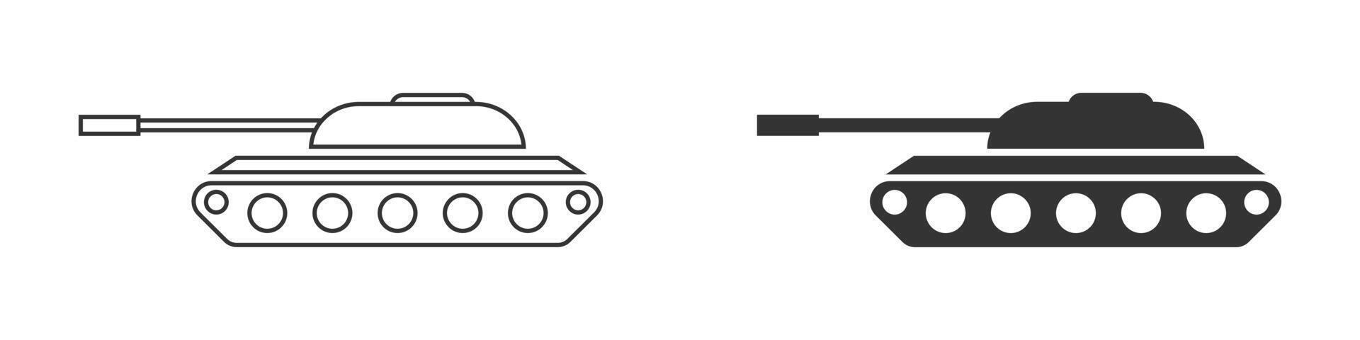 tank icoon. gemakkelijk ontwerp. vector illustratie.