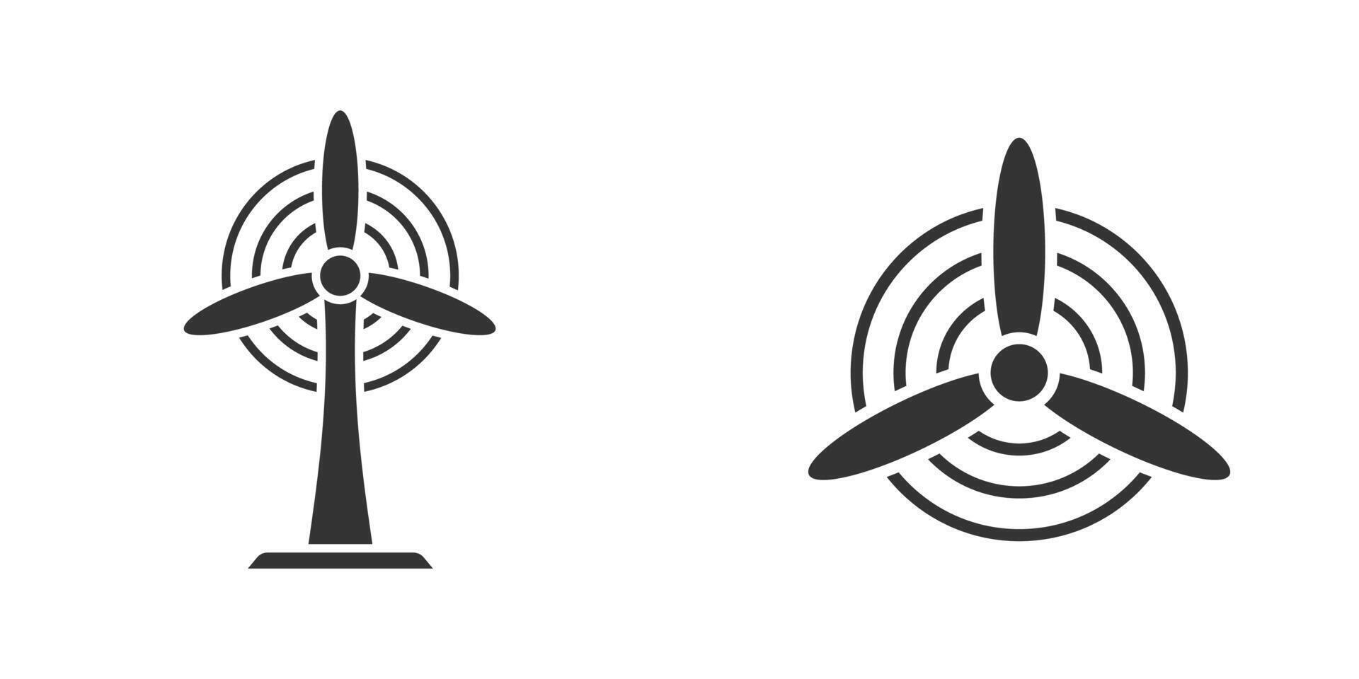 windmolen icoon. roterend wind molen icoon. vector illustratie.