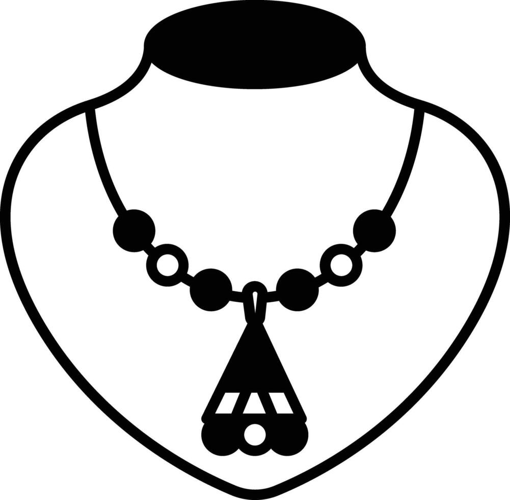 ketting glyph en lijn vector illustratie