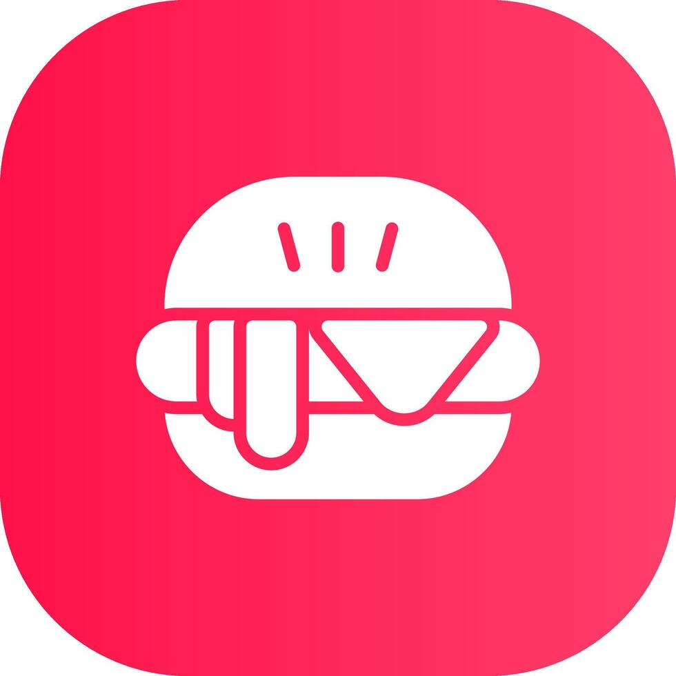 Hamburger creatief icoon ontwerp vector