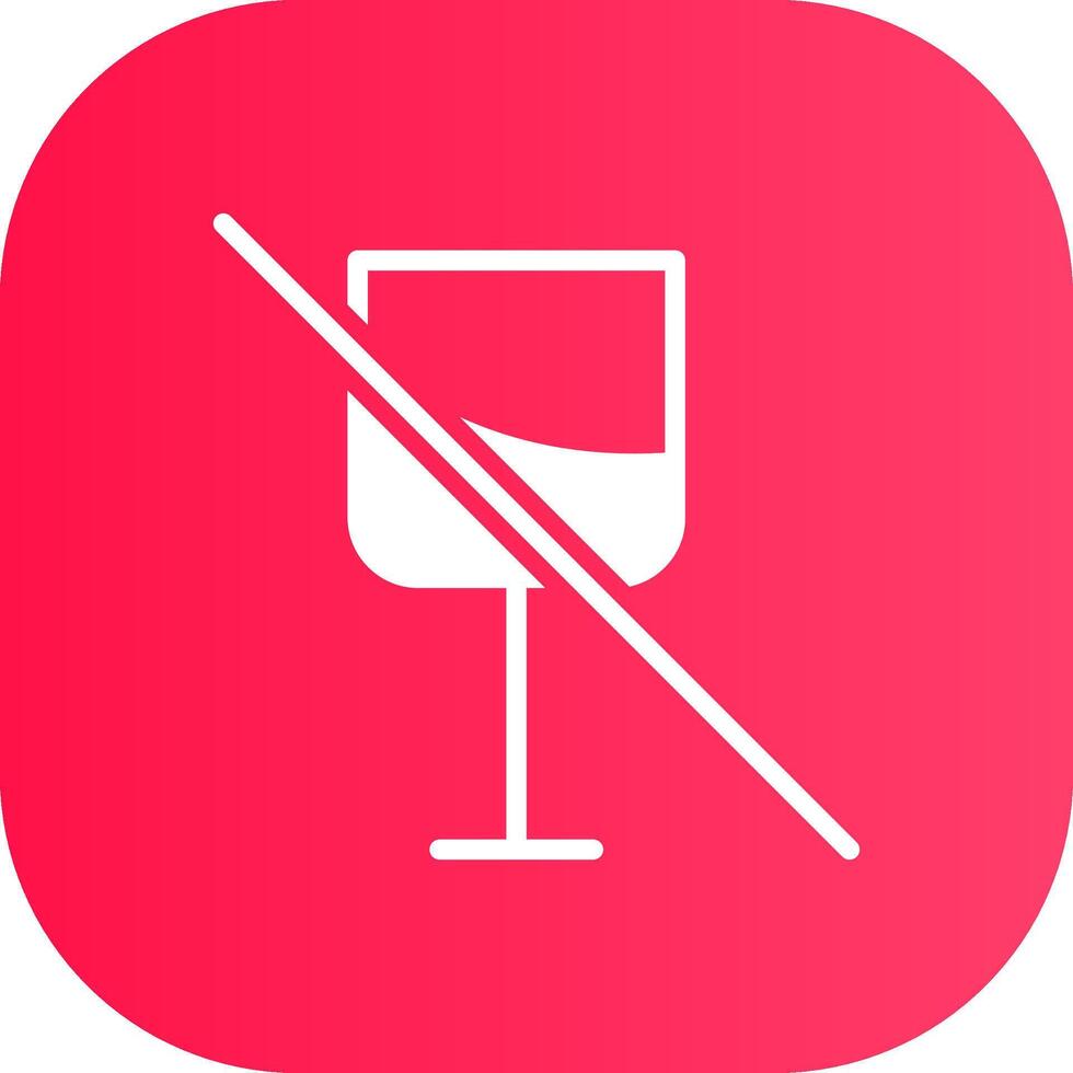 Nee wijn creatief icoon ontwerp vector