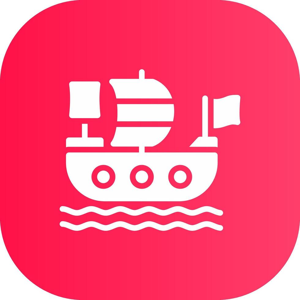 piraten schip creatief icoon ontwerp vector