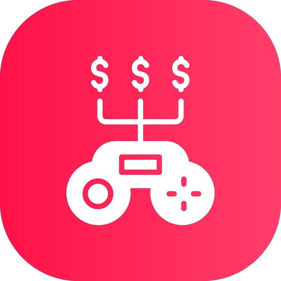 spel geld creatief icoon ontwerp vector