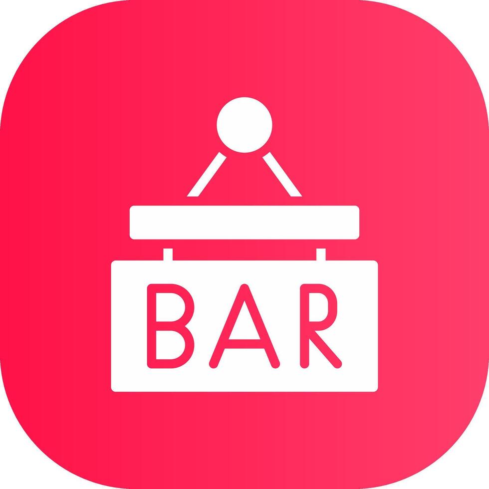 bar teken bord creatief icoon ontwerp vector