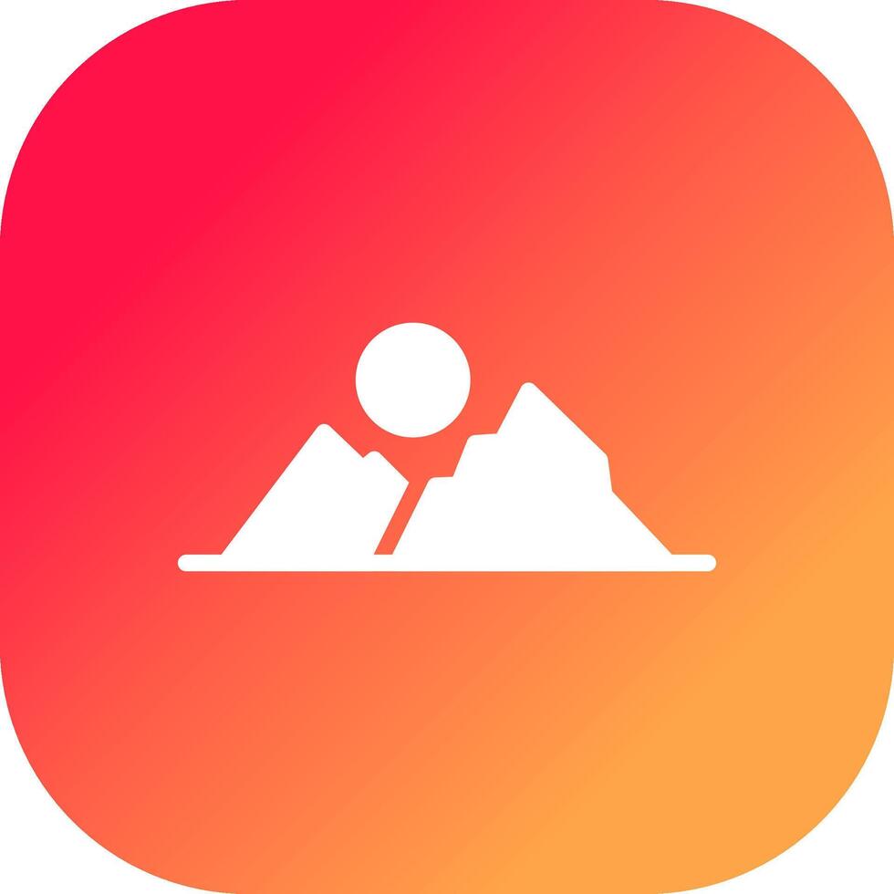 bergen creatief icoon ontwerp vector