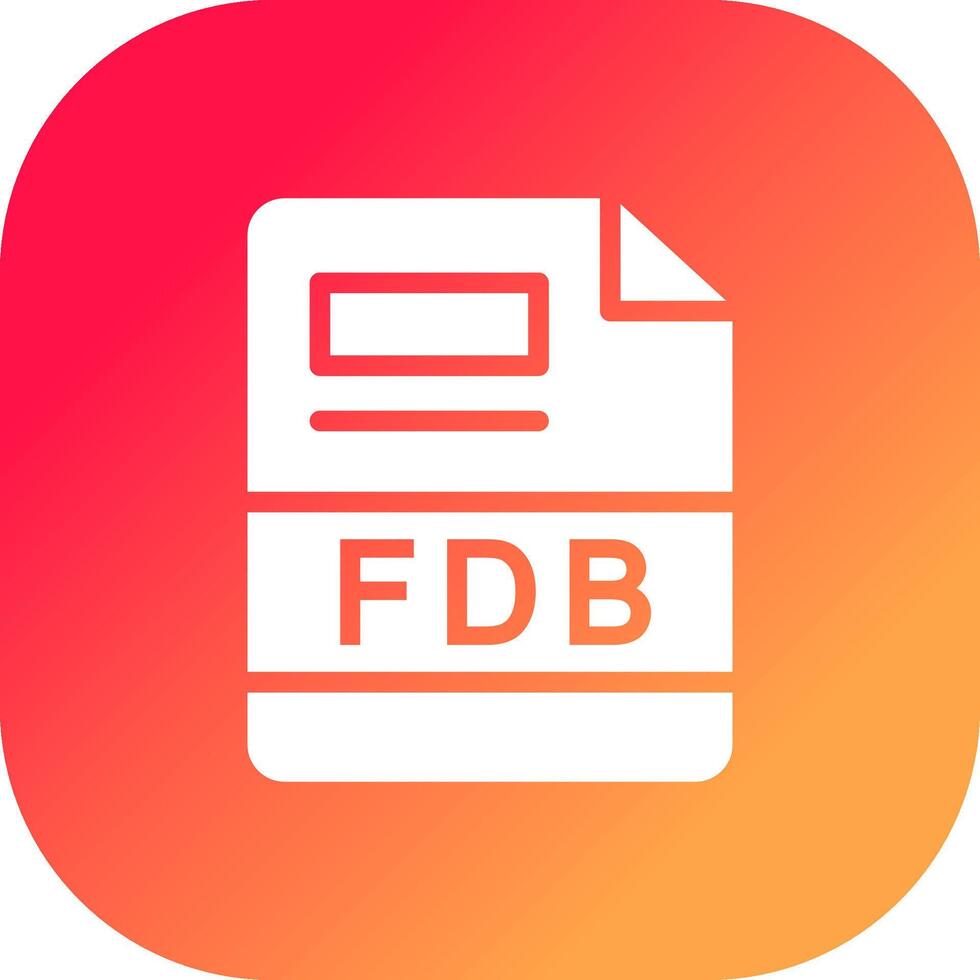 fdb creatief icoon ontwerp vector