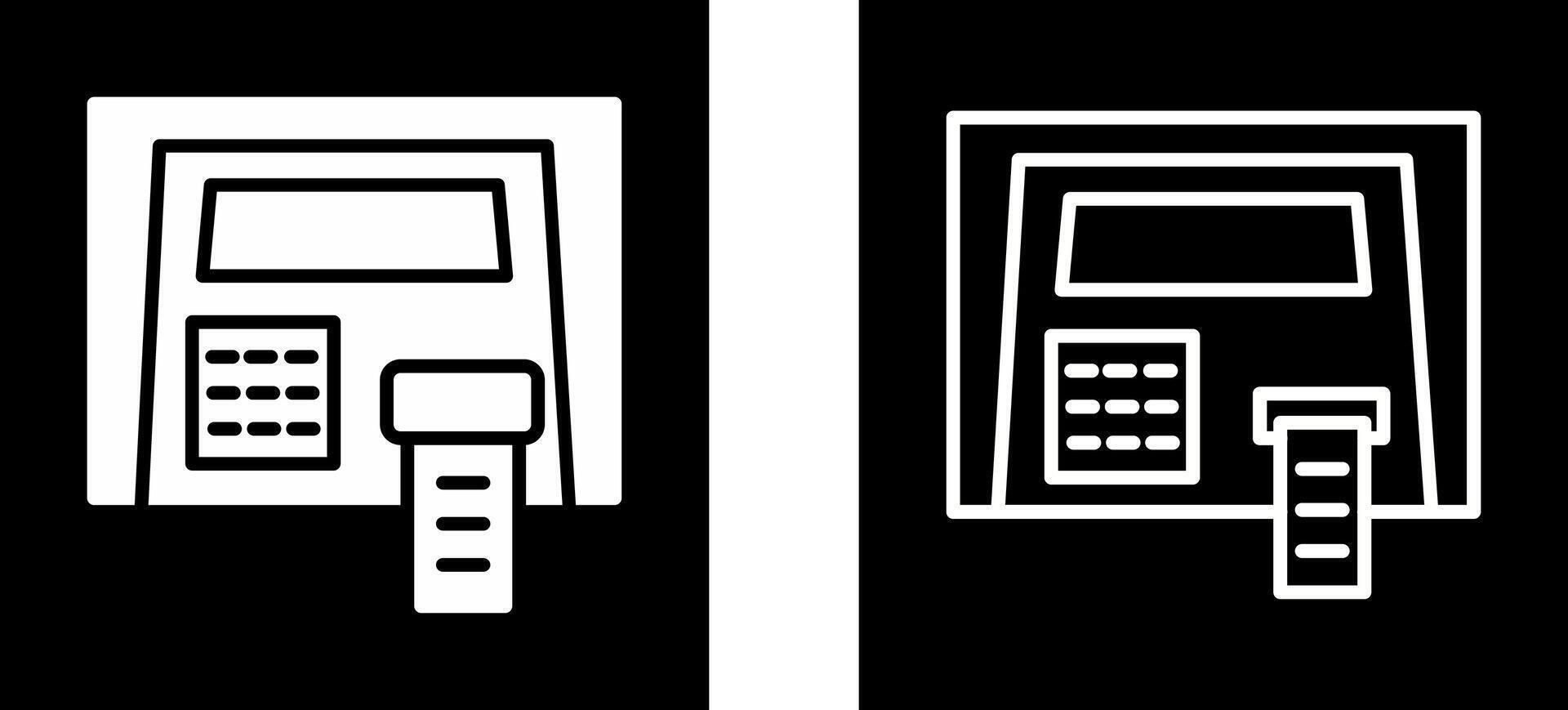 geldautomaat vector pictogram