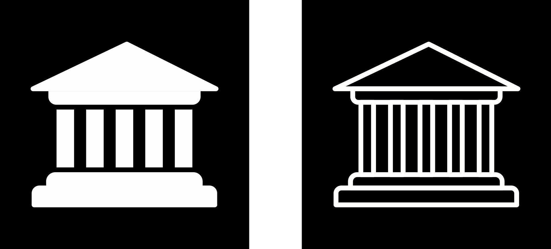 Parthenon vector icoon